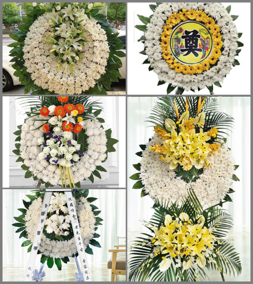 福建三明宁化县济村乡三村村花圈速递